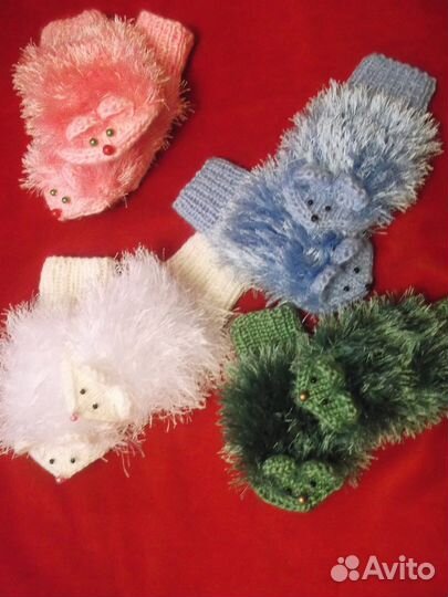 Варежки-ёжики(мышки)
