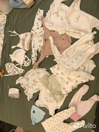 Большой пакет вещей на новорожденную девочку