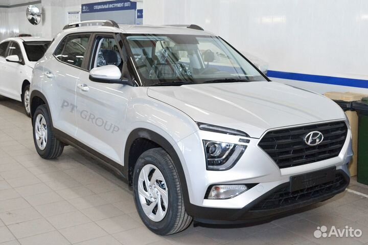 Рейлинги для Hyundai Creta 2021- серебро, пт групп