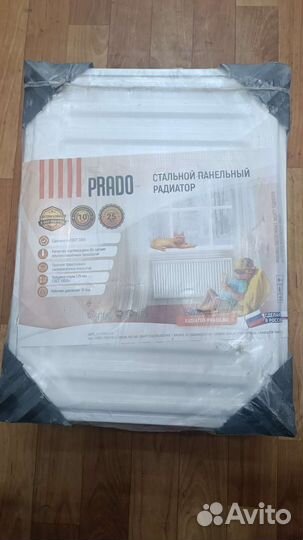 Ч) двух панельный радиатор для отопления prado