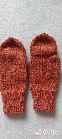 Варежки женские с пухом норки