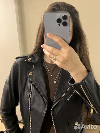 Кожаная куртка michael kors