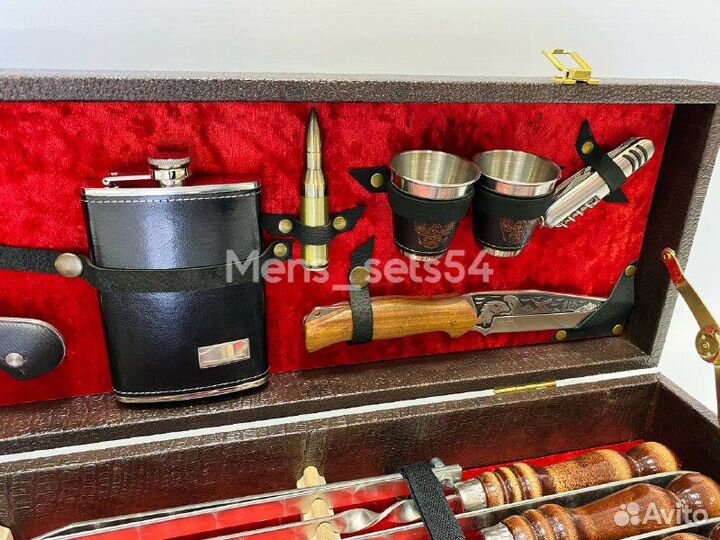 Подарочный набор шампуров в кейсе/ шашлычный набор