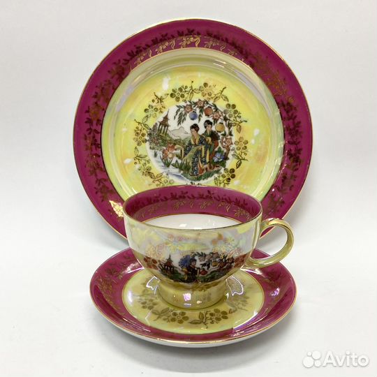 Чайное трио Гейша Мадонна SEP фарфор гдр