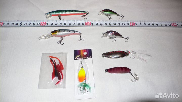 Воблер, блесна, силикон