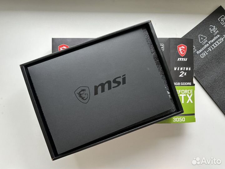 Видеокарта MSI GeForce RTX 3050 ventus 2X 8G OC