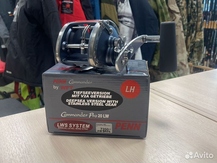 Катушка морская левая WFT penn Commander pro 20 LW