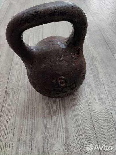 Гантели разборные 18кг, гиря 16 кг