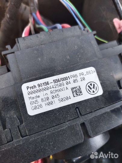 Блок управления кондиционером Volkswagen polo