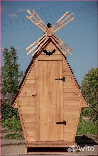 Дачный туалет деревянный WAT889