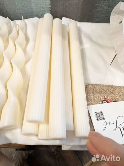 Свеча столовая из соевого воска