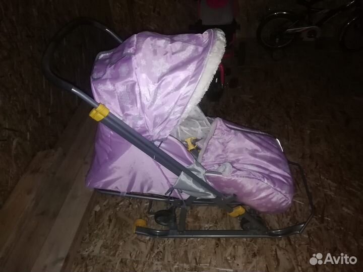 Детские санки коляска бу