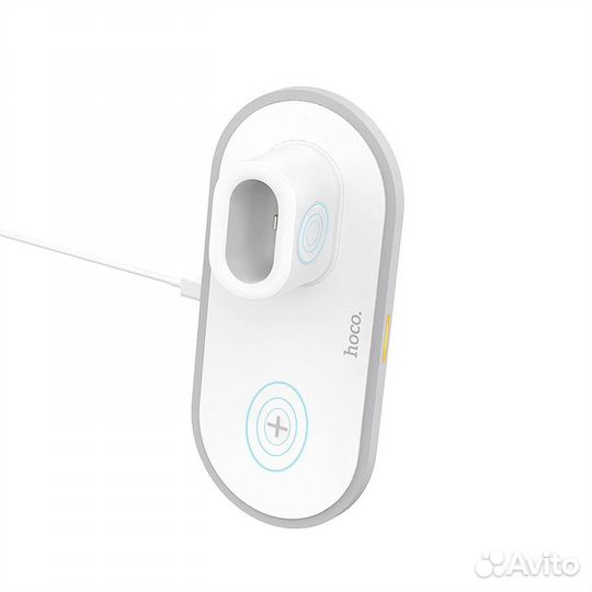 Зу Беспроводное Hoco CW21 Wisdom 3-in-1 (white)