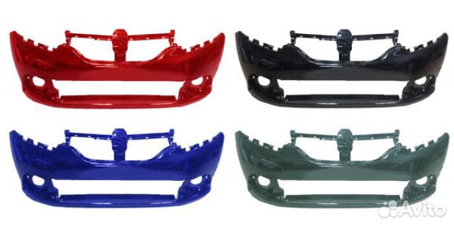 Бампер передний Рено Логан 2 в цвет