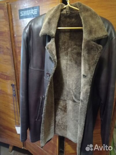 Продаю кожаную дублёнку мужская