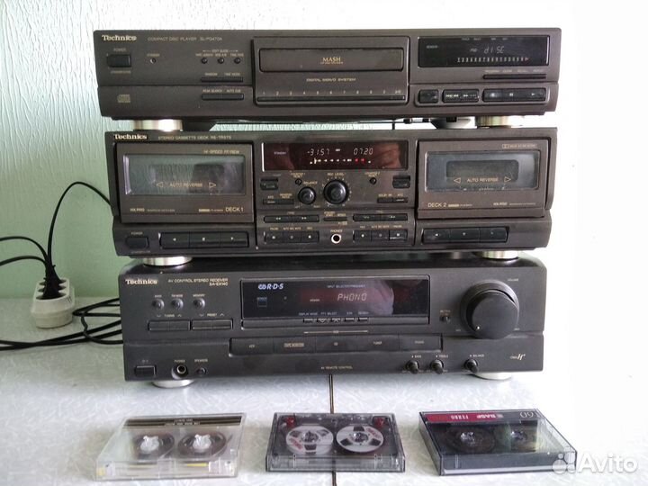 Дека 2-х кассетная Technics RS-TR575,реверс,Japan