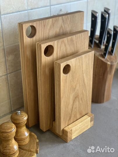 Набор разделочных досок из цельного дуба