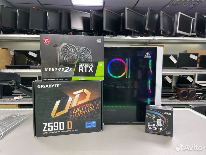 Intel Core i5 10400F/ 16Gb XMP/ RTX 3060/ NVMe