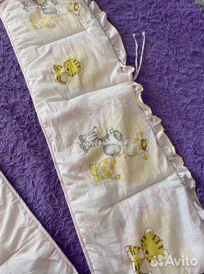 Бортики на детскую кроватку