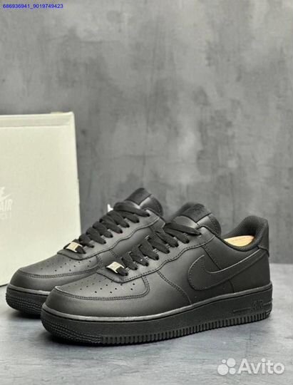 Кроссовки nike air force 1 black (Арт.15650)