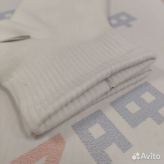 Мужские короткие носки качественные Хлопок, Белые