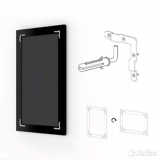 Зеркало Evoform Exclusive 134х54 Медный эльдорадо