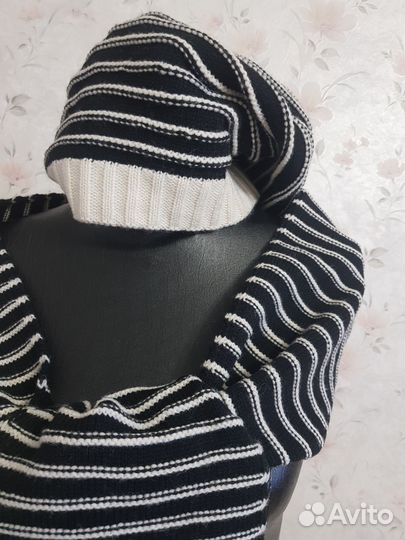 Комплект: Шапка-берет и Шарф