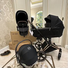 Cybex priam4 черный цвет 3в1