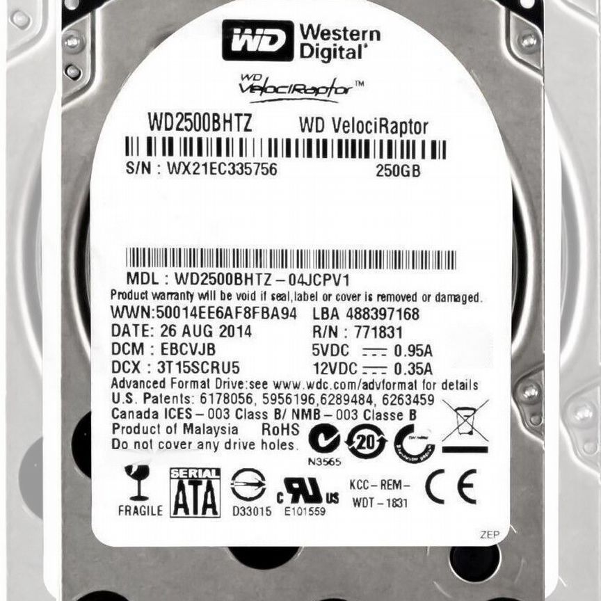 [WD2500AAKX] Жесткий Диск Western Digital Wd2500bhtz 250gb Sata Wd2500aakx