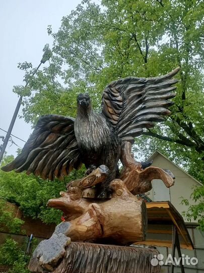 Садовые фигуры из дерева