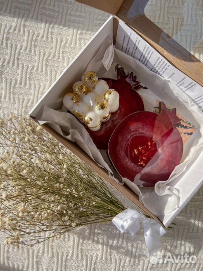 Бокс/набор ручной работы,подарок из эпоксидной