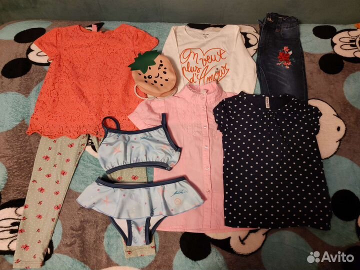 Вещи пакетом для девочки 110-116