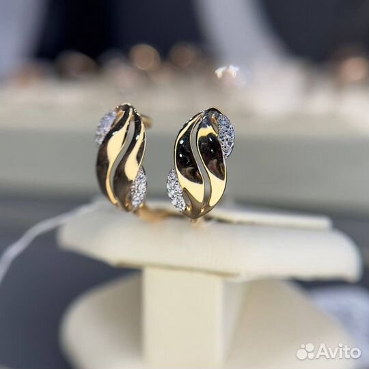 Золотые серьги 585 золото