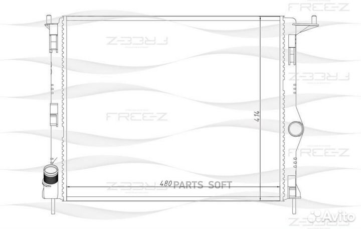 Радиатор охлаждения renault Duster/Logan/Sandero 0