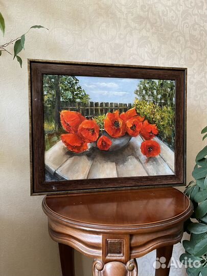 Картина маслом на холсте цветы