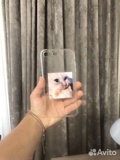 Чехол с котом на iPhone 8+