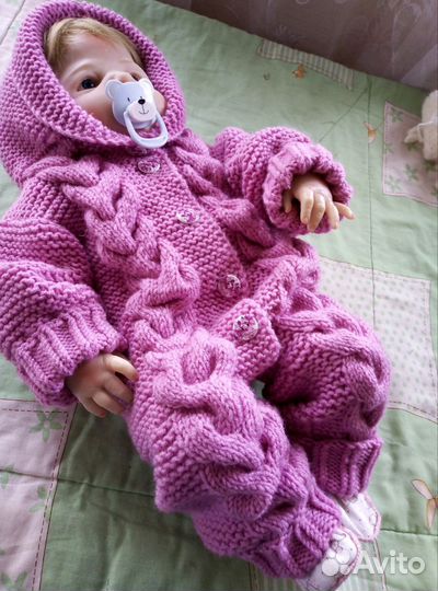 Комбинезон/слип вязаный