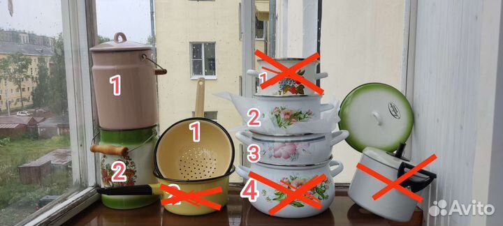 Эмалированная посуда СССР новая