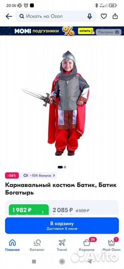 Новогодний костюм Богатыря