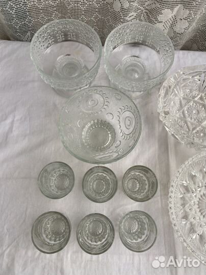 Стопки стаканы Пепельница креманки СССР