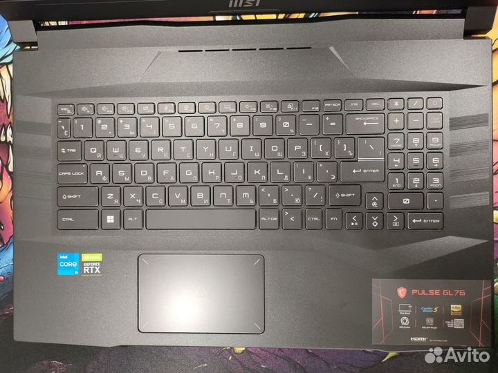 Ноутбук MSI PulseGL76/SSD512Gb RTX3050/17.3FHD 144