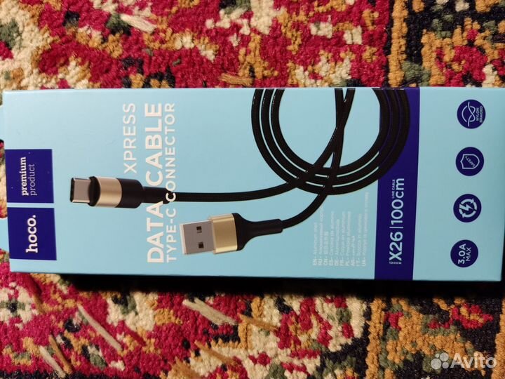 Кабели Hoco USB type c, iPhone(4,5) и др