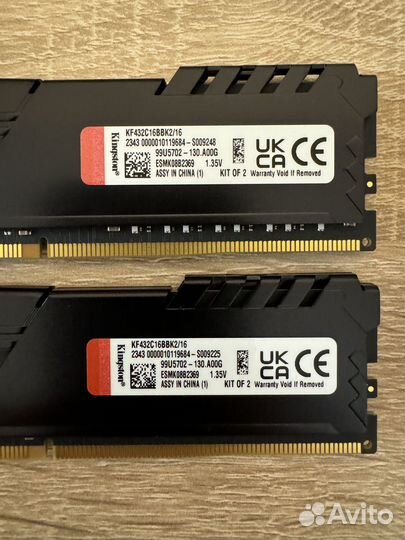 Kingston fury Beast Black DDR4 16GB 3200MHz (2x8G)