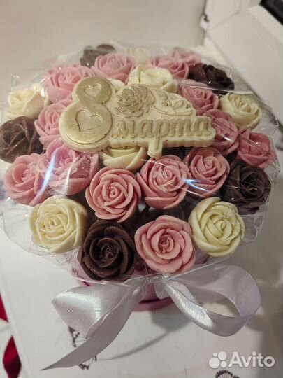 Шоколадный букет и клубника в шоколаде