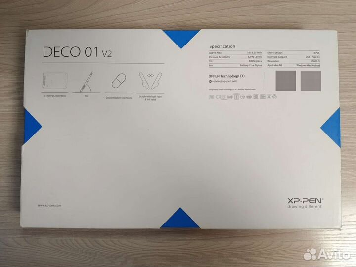 Графический планшет XP-PEN deco 01 v2