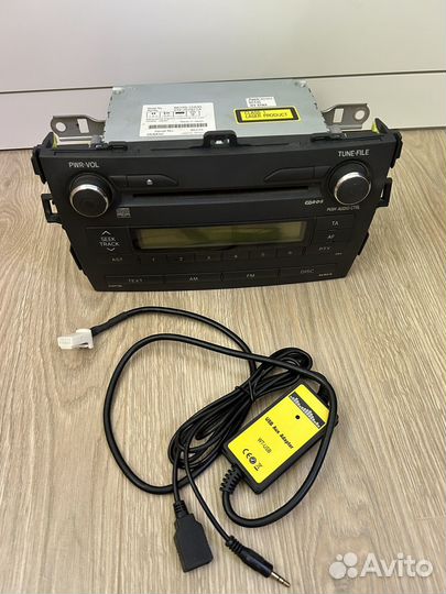 Штатная магнитола на toyota corolla 150