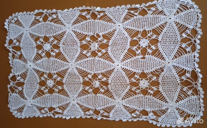 Салфетка филе-гипюр, 19 век