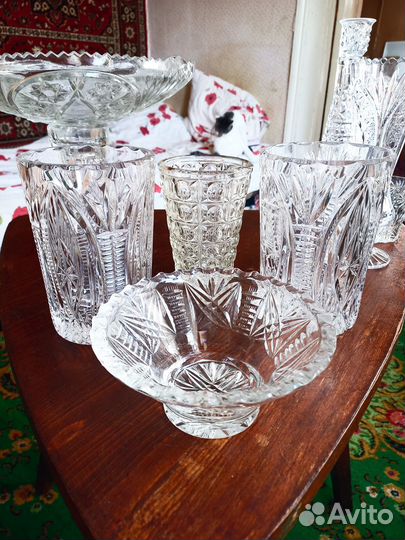 Хрустальная посуда (Цена за всё вместе)