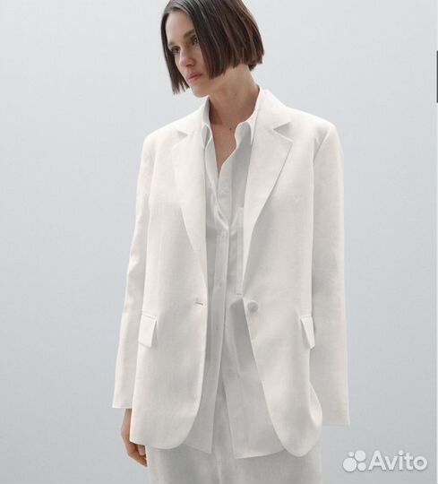 Пиджак льняной Massimo Dutti New 2025