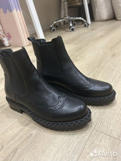 Ботинки челси женские натуральная кожа